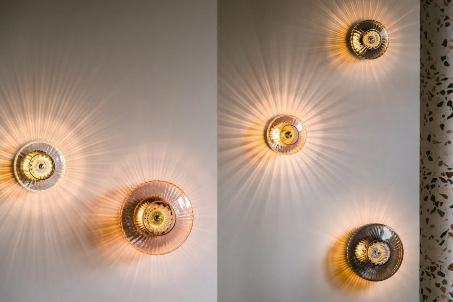 Clearance Design by Us New Wave Optic 26 Wall Lamp - Smoke Grå
