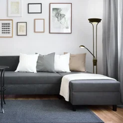 Aneta Lighting Nice gulvlampe uplight med leselysarm