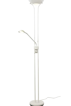 Aneta Lighting Nice gulvlampe uplight med leselysarm