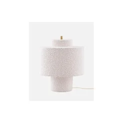 Online Globen Lighting Noah bordlampe Hvit bouclé