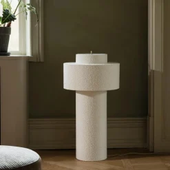 Best Globen Lighting Noah gulvlampe Hvit bouclé