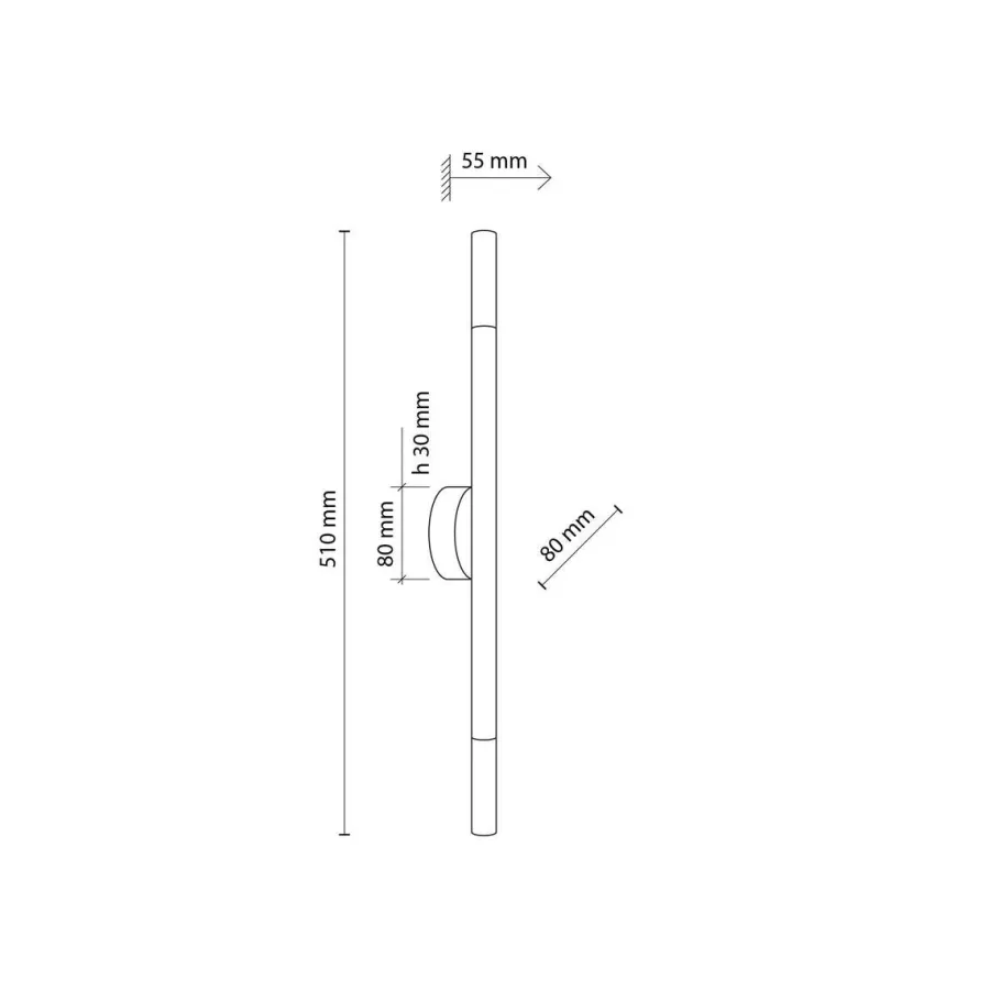New TK Lighting Noble tak/vegglampe 2-lys Natur