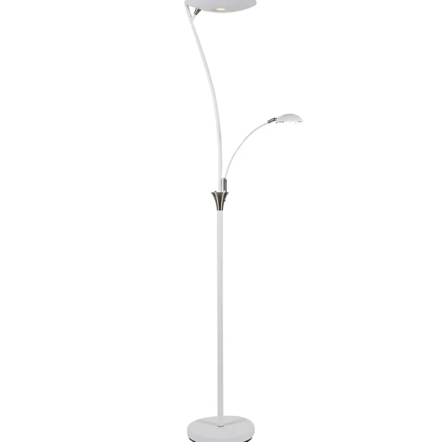 Clearance Ms - belysning Nora gulvlampe m/lesearm 25+5W 180 cm 3000 Kelvin - Dimbar Svart