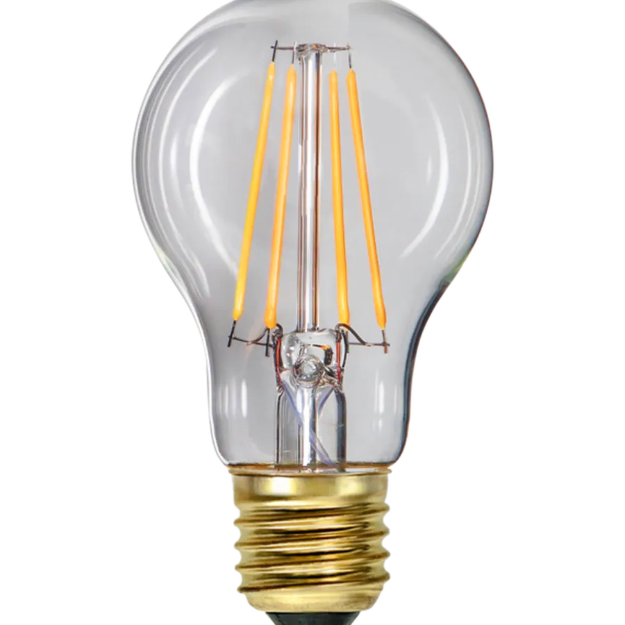 Clearance Star Trading Normal E27 Filament LED 7W 2100K 60 mm dimbar - Klar