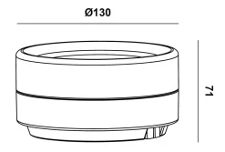 Best NorDesign Nova Alba tak/vegglampe 9W 2700/3000/4000 Kelvin IP65 - Dimbar