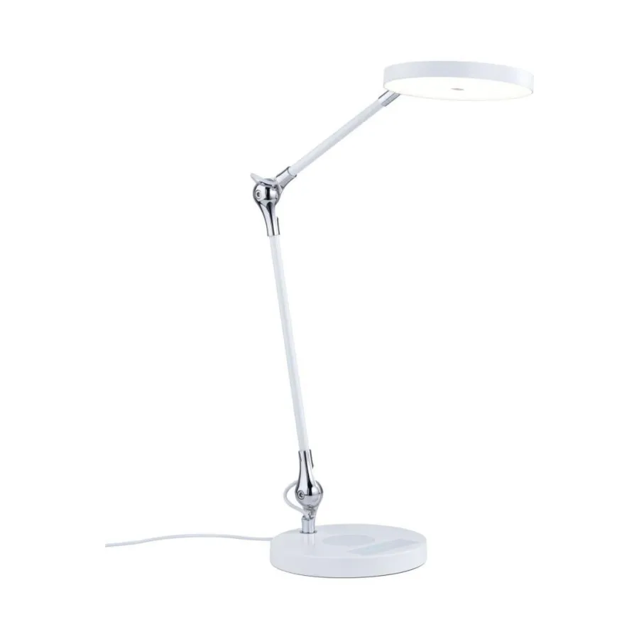 Outlet Paulmann Numis skrivebordslampe 11W 2700-6500 Kelvin 3-step dim - Trådløs lader for mobil