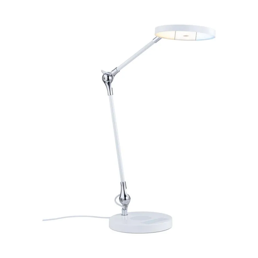 Outlet Paulmann Numis skrivebordslampe 11W 2700-6500 Kelvin 3-step dim - Trådløs lader for mobil
