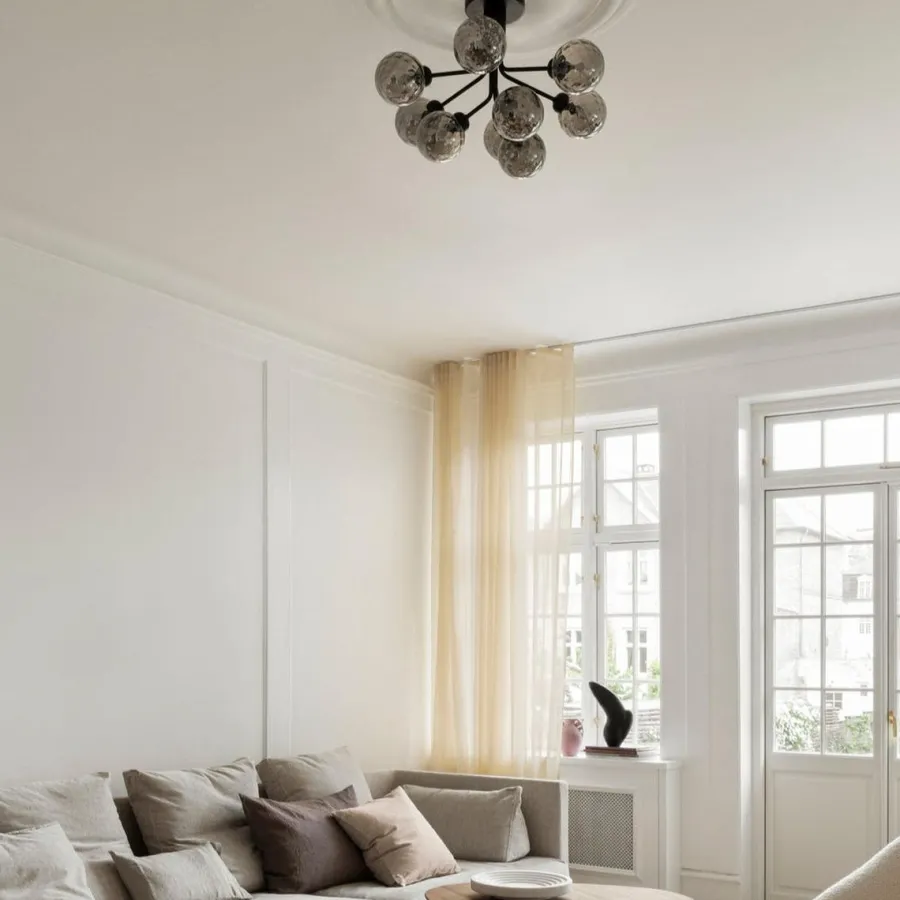 Discount Nuura Apiales 9 ceiling /optic glass Svart