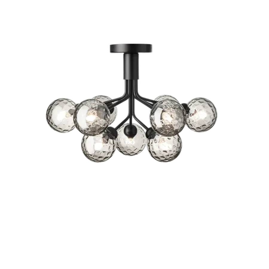 Discount Nuura Apiales 9 ceiling /optic glass Svart