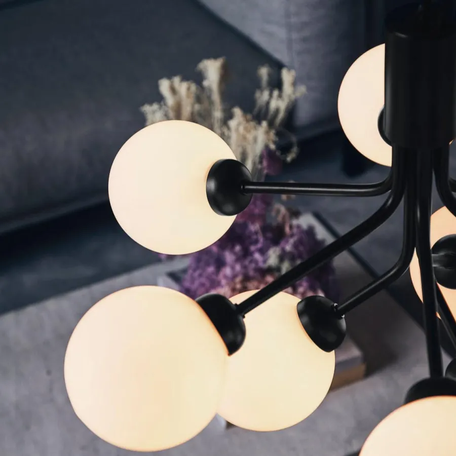 Best Nuura Apiales 9 satin svart/opal Svart / Opal