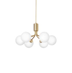 Discount Nuura Apiales 6 taklampe - Messing / Opal