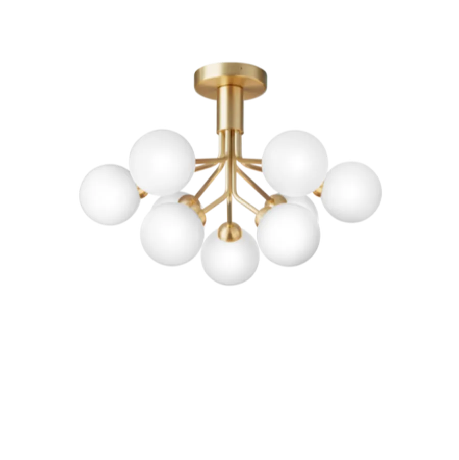 Clearance Nuura Apiales 9 taklampe messing/opal Messing / Opal