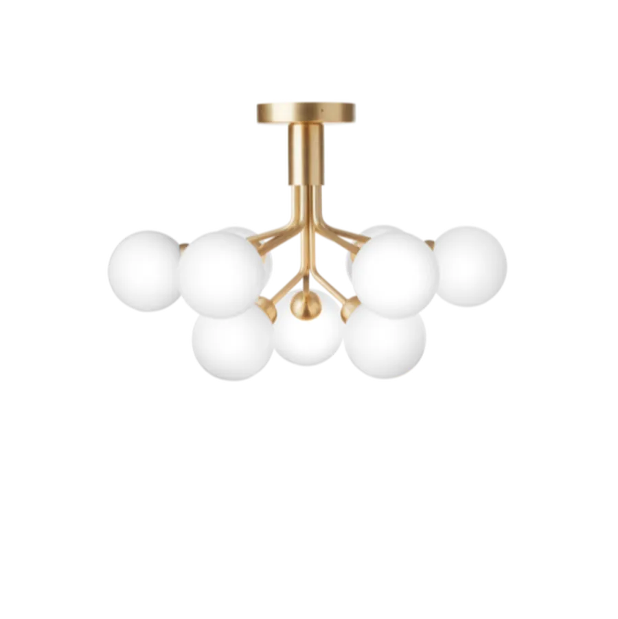 Clearance Nuura Apiales 9 taklampe messing/opal Messing / Opal