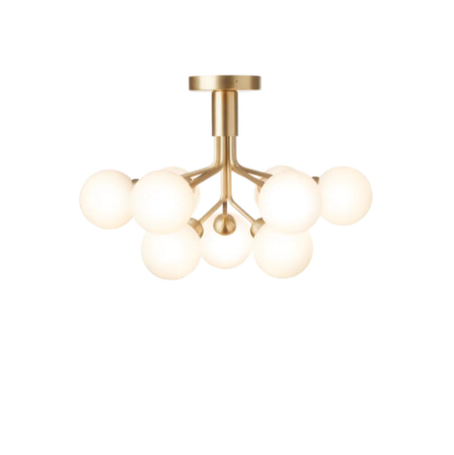 Clearance Nuura Apiales 9 taklampe messing/opal Messing / Opal