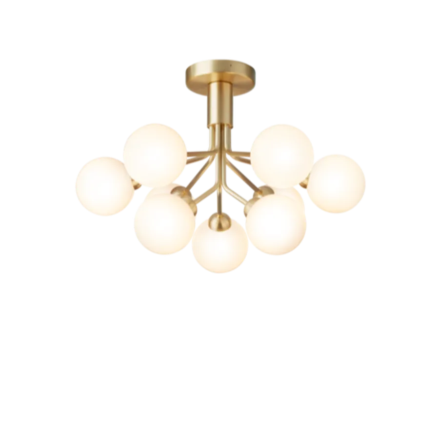 Clearance Nuura Apiales 9 taklampe messing/opal Messing / Opal