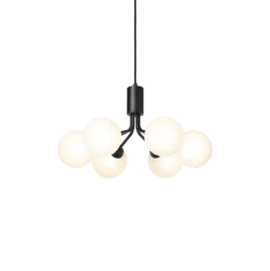 New Nuura Apiales 6 taklampe satin Svart / Opal