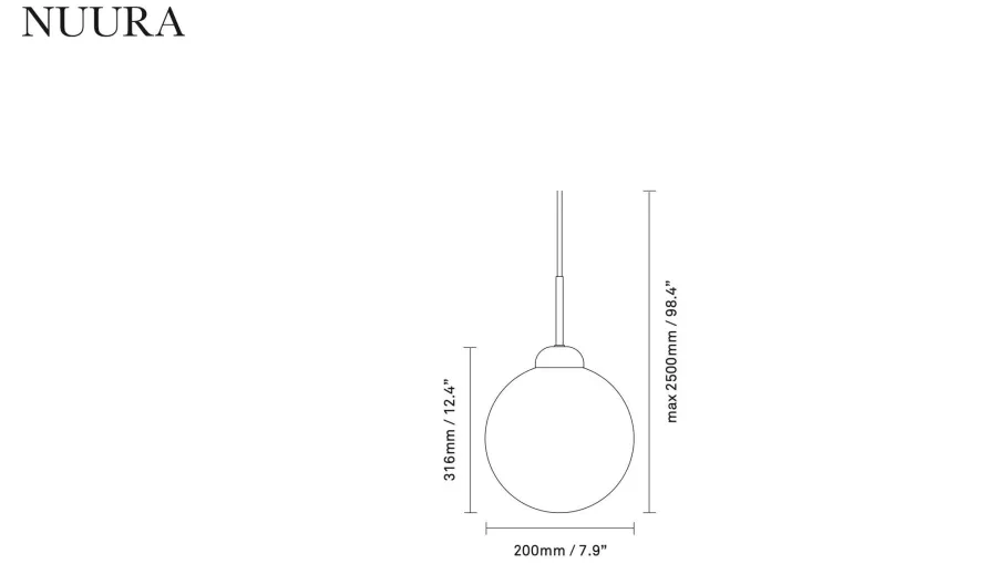 Discount Nuura Apiales 1 taklampe - Satin svart/ opal Svart / Opal