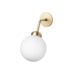 New Nuura Apiales vegglampe - direkte montering - messing/Opal Messing / Opal