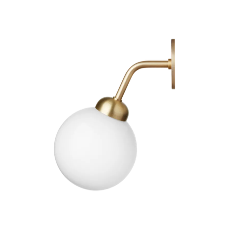 New Nuura Apiales vegglampe - direkte montering - messing/Opal Messing / Opal