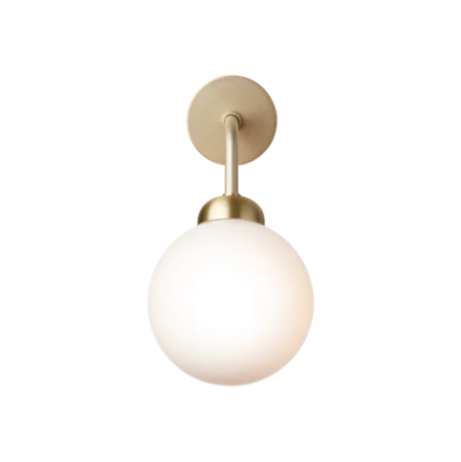 New Nuura Apiales vegglampe - direkte montering - messing/Opal Messing / Opal