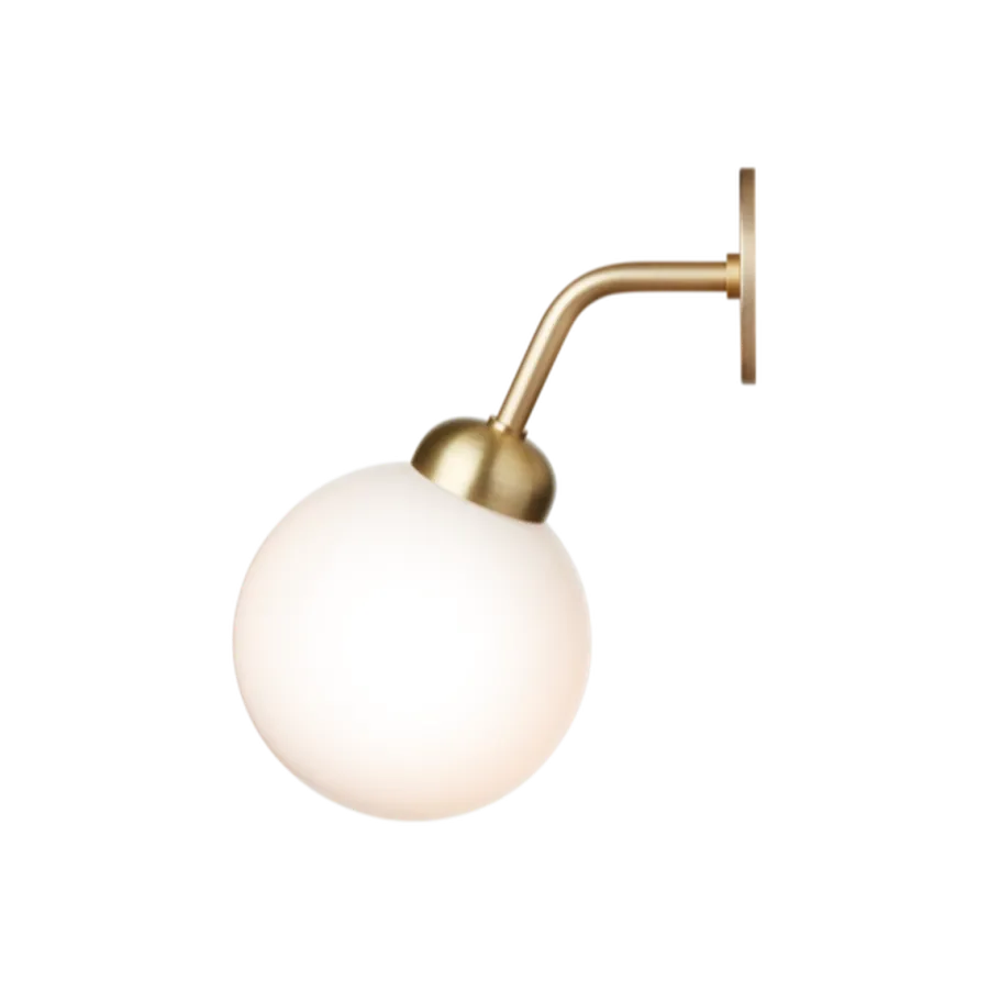 New Nuura Apiales vegglampe - direkte montering - messing/Opal Messing / Opal