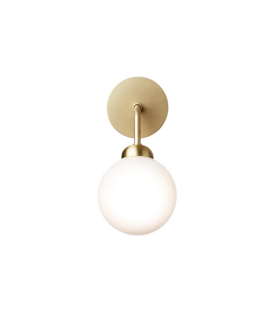 Hot Nuura Apiales vegglampe - messing/Opal Messing / Opal