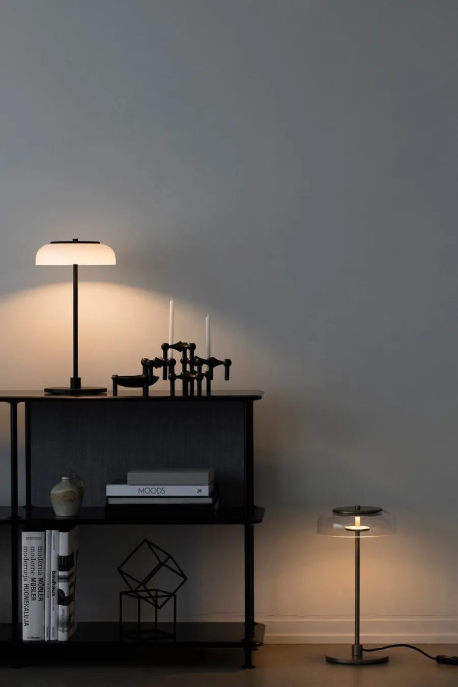 Clearance Nuura Blossi bordlampe Messing / Klar