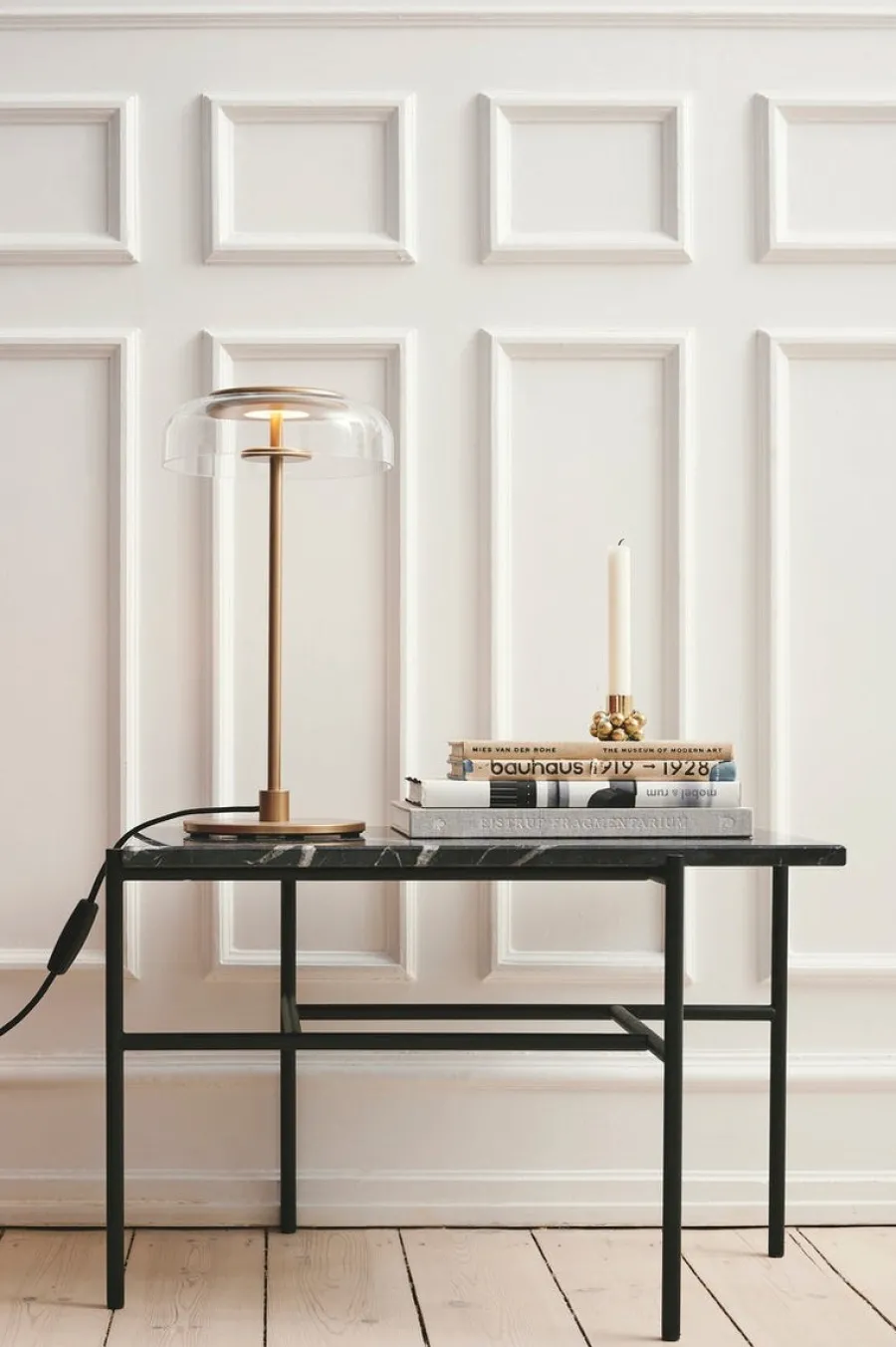Clearance Nuura Blossi bordlampe Messing / Klar