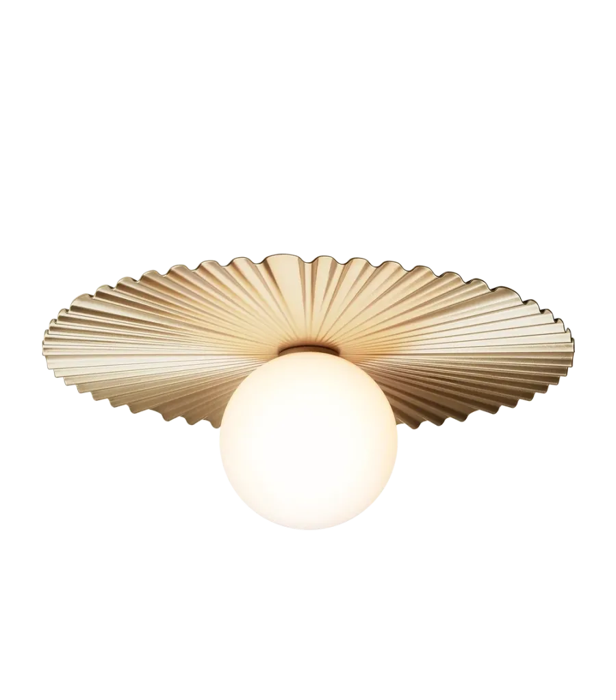 Hot Nuura Liila Muuse vegglampe/taklampe - medium - Messing / Opal