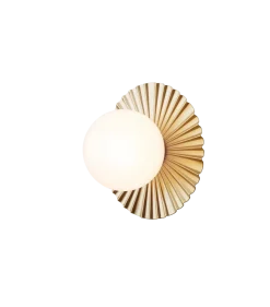 Best Nuura Liila Muuse vegglampe/taklampe - small - nordic gold / opal Messing / Opal