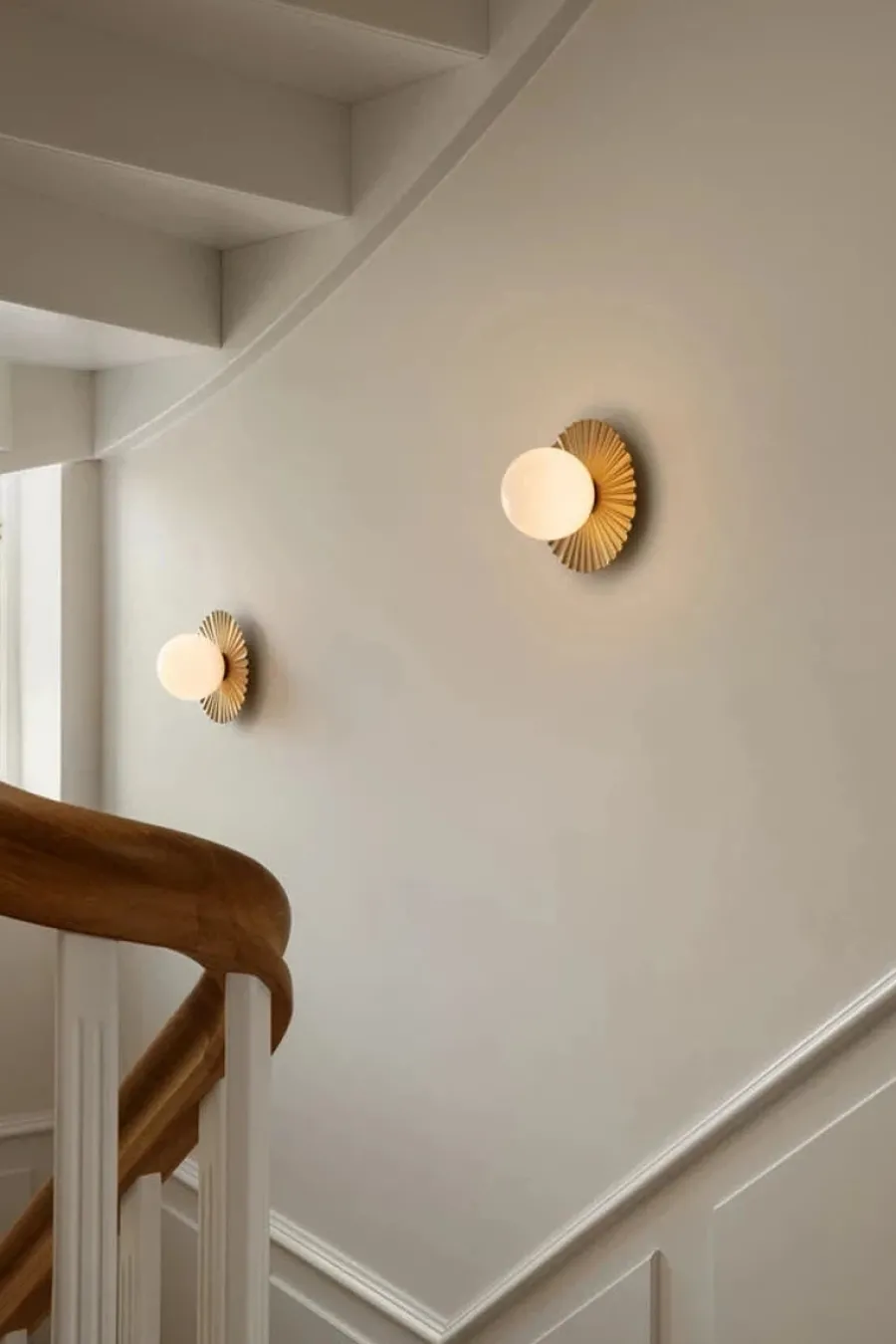 Best Nuura Liila Muuse vegglampe/taklampe - small - nordic gold / opal Messing / Opal