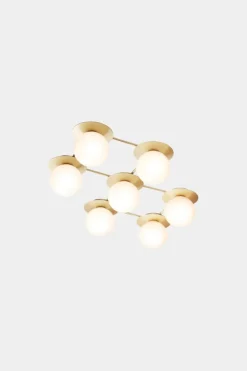 Best Nuura Liila 7 taklampe/vegglampe - opal Messing / Opal