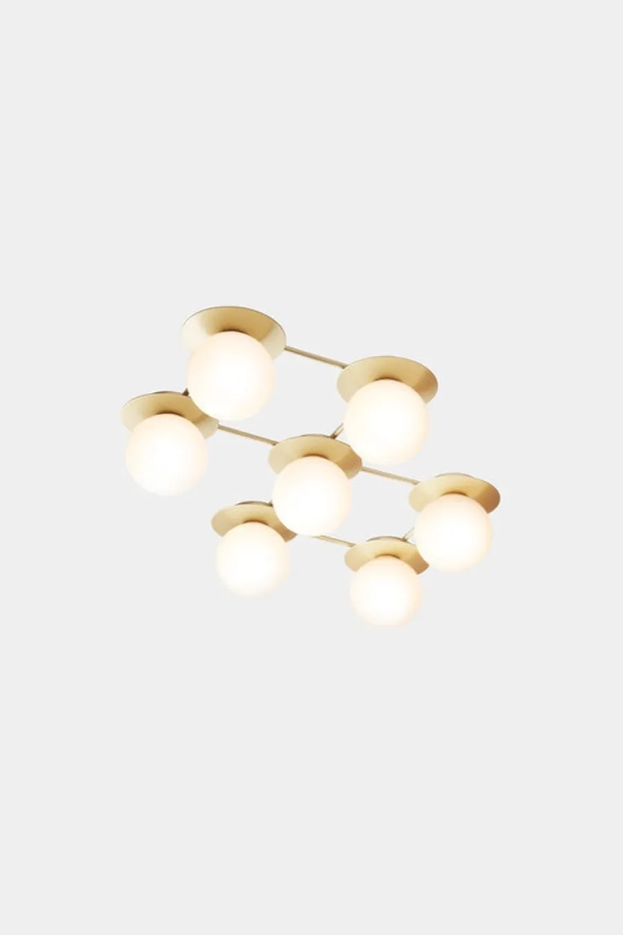 Best Nuura Liila 7 taklampe/vegglampe - opal Messing / Opal