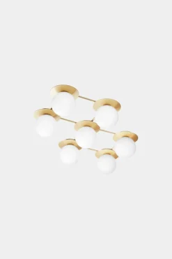 Best Nuura Liila 7 taklampe/vegglampe - opal Messing / Opal