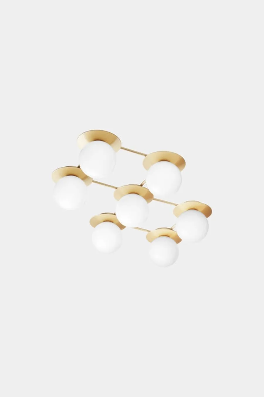 Best Nuura Liila 7 taklampe/vegglampe - opal Messing / Opal
