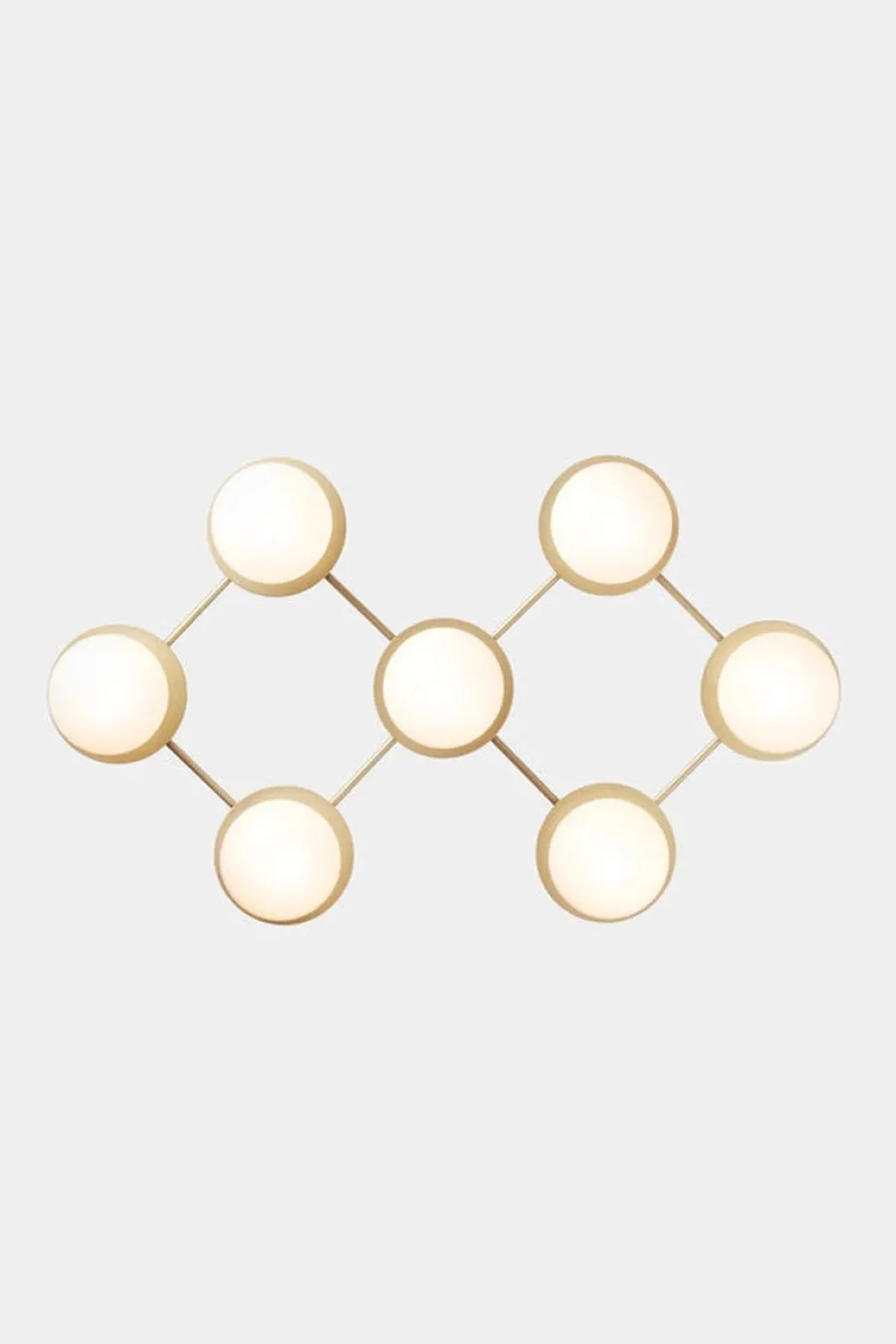 Best Nuura Liila 7 taklampe/vegglampe - opal Messing / Opal