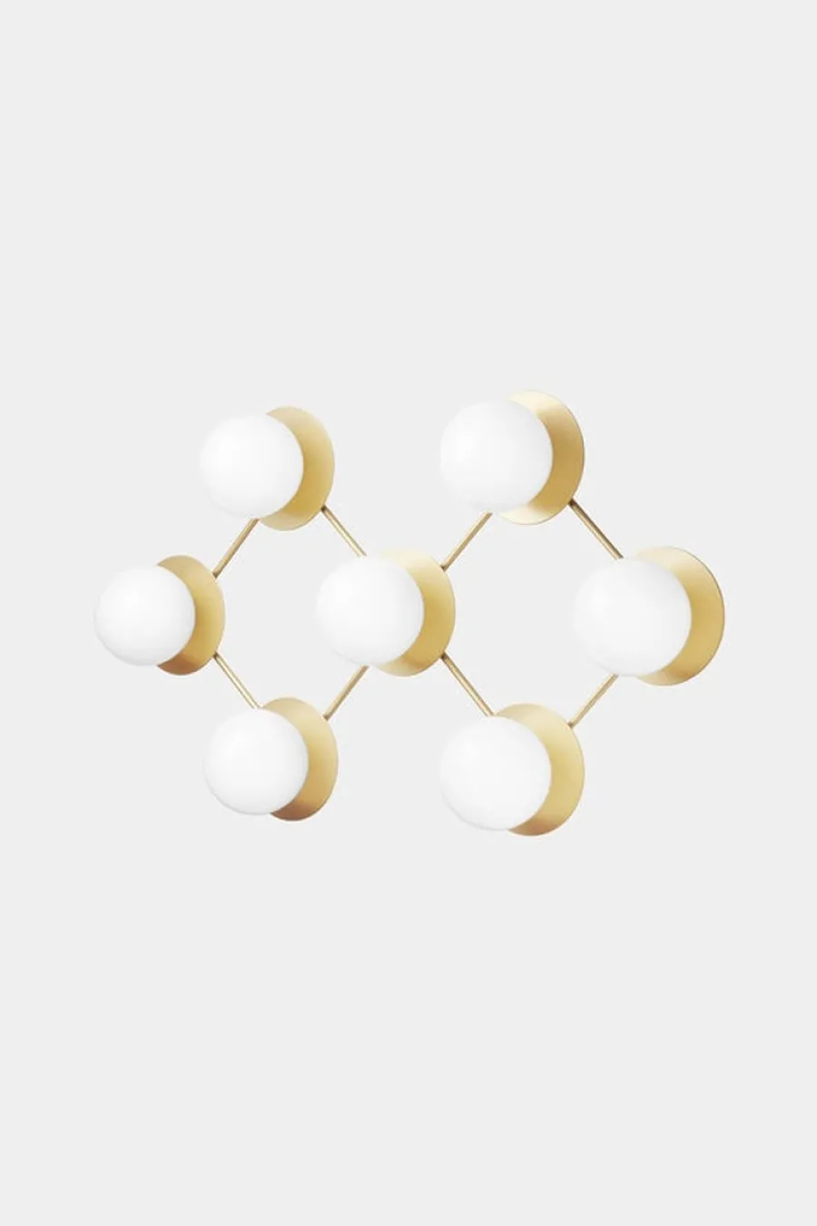 Best Nuura Liila 7 taklampe/vegglampe - opal Messing / Opal
