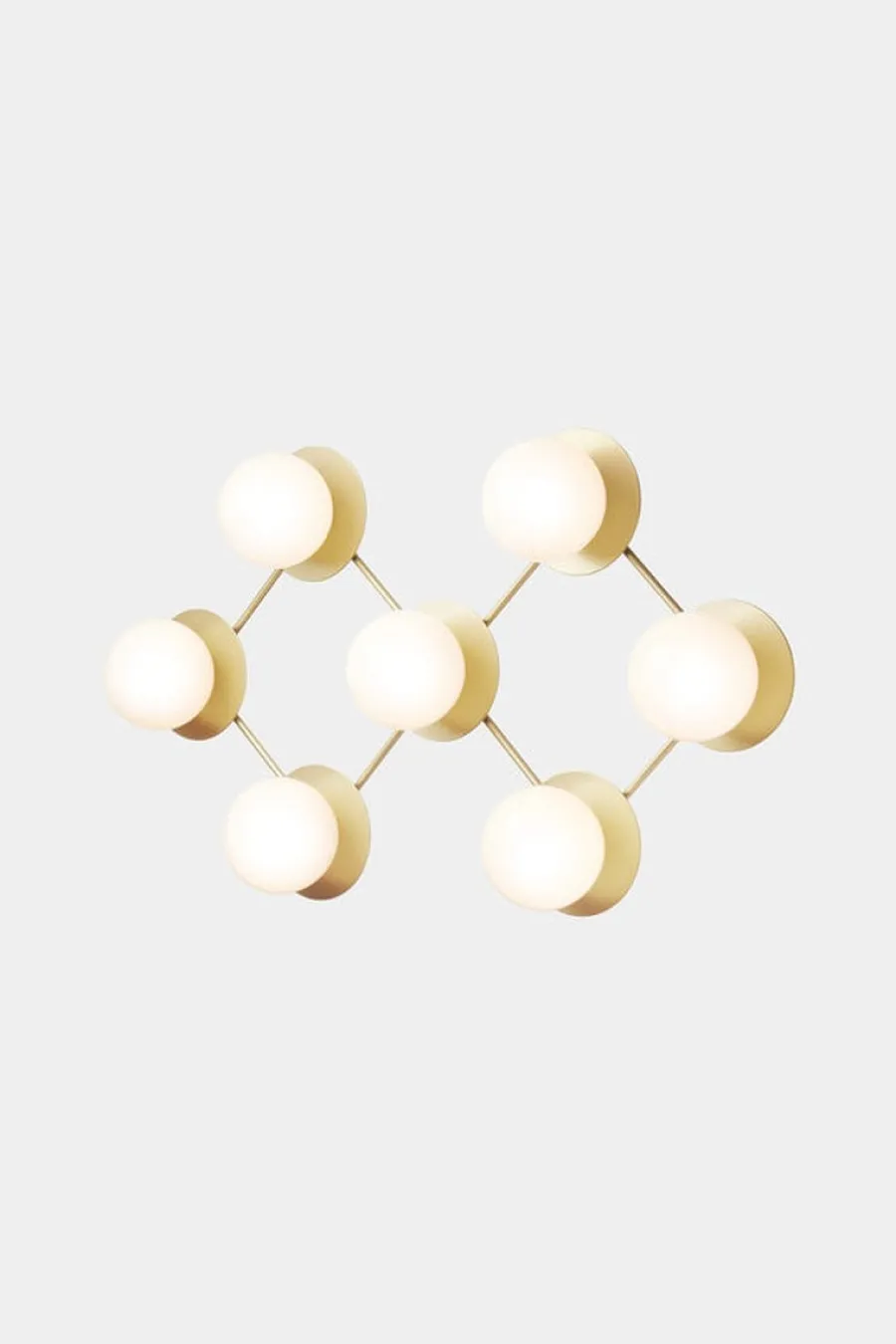 Best Nuura Liila 7 taklampe/vegglampe - opal Messing / Opal