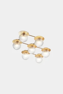 Clearance Nuura Liila 7 taklampe/vegglampe - optic Messing