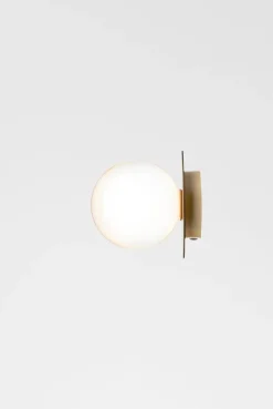Discount Nuura Liila 1 vegglampe/taklampe - medium - nordic gold / opal Messing / Opal