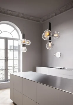 Best Nuura Liila 1 vegglampe/taklampe - large - light silver/opal Krom / Opal