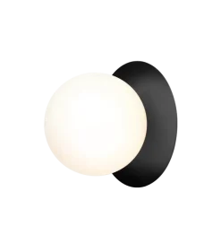 Nuura Liila 1 vegglampe/taklampe - large - Svart / Opal