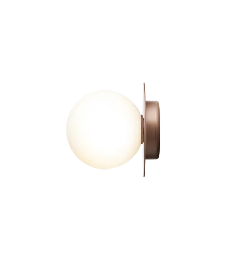 New Nuura Liila 1 vegglampe/taklampe - medium - bronse/opal Bronse / Opal
