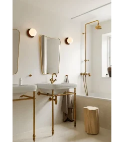 New Nuura Liila 1 vegglampe/taklampe - medium - bronse/opal Bronse / Opal