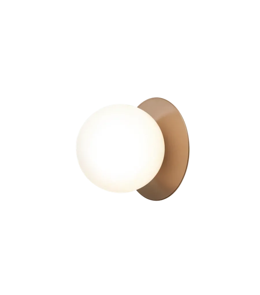 New Nuura Liila 1 vegglampe/taklampe - medium - bronse/opal Bronse / Opal