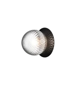 Best Nuura Liila 1 vegglampe/taklampe - medium - / optic Svart