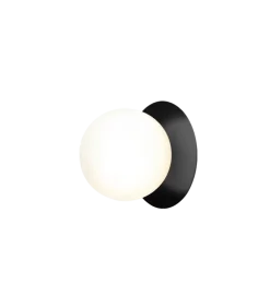 Sale Nuura Liila 1 vegglampe/taklampe - medium - glass Svart / Opal