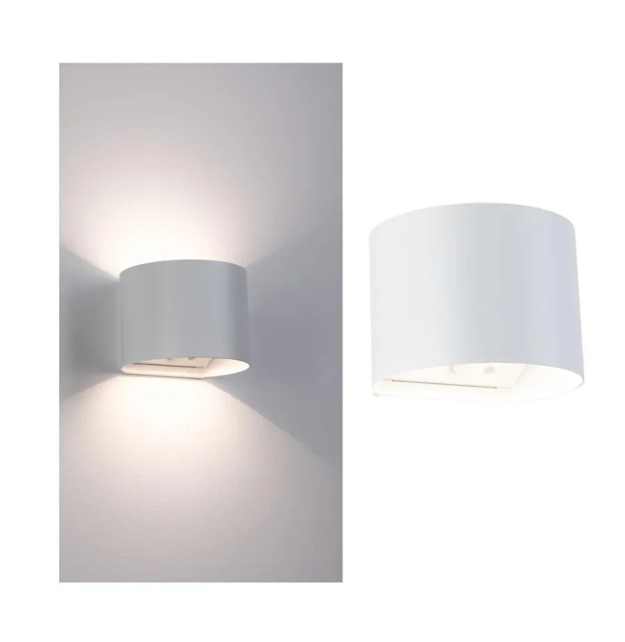 Hot Paulmann Nyara rund oppladbar vegglampe opp/ned lys med sensor