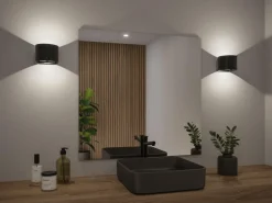 Hot Paulmann Nyara rund oppladbar vegglampe opp/ned lys med sensor