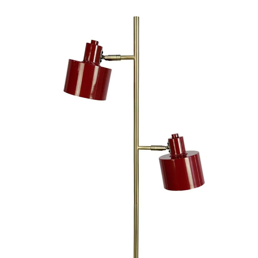 Best Dyberg Larsen Ocean gulvlampe 2-lys 160 cm Rød / Messing